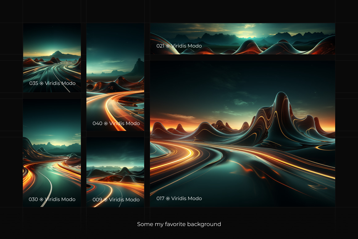 Viridis Modo ❊ Background Set Viridis Modo ❊ Background Set