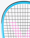 Glossy Squash Racket & Balls Mockup