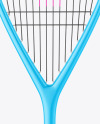 Glossy Squash Racket & Balls Mockup