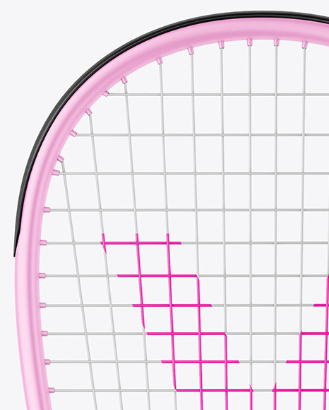 Matte Squash Racket & Balls Mockup