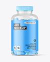 Clear Jar with Capsules Mockup Clear Jar with Capsules Mockup