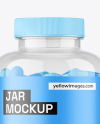 Clear Jar with Capsules Mockup Clear Jar with Capsules Mockup