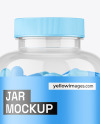 Clear Jar with Capsules Mockup