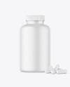 Matte Jar with Pills Mockup
