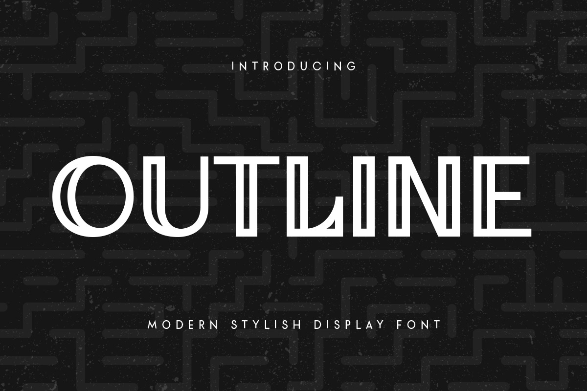 Outline - Modern Stylish Display Font