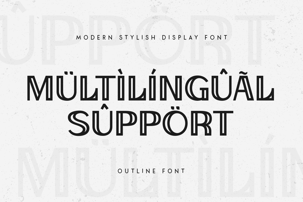 Outline - Modern Stylish Display Font