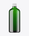 Green Glass Essential Oil Bottle Mockup