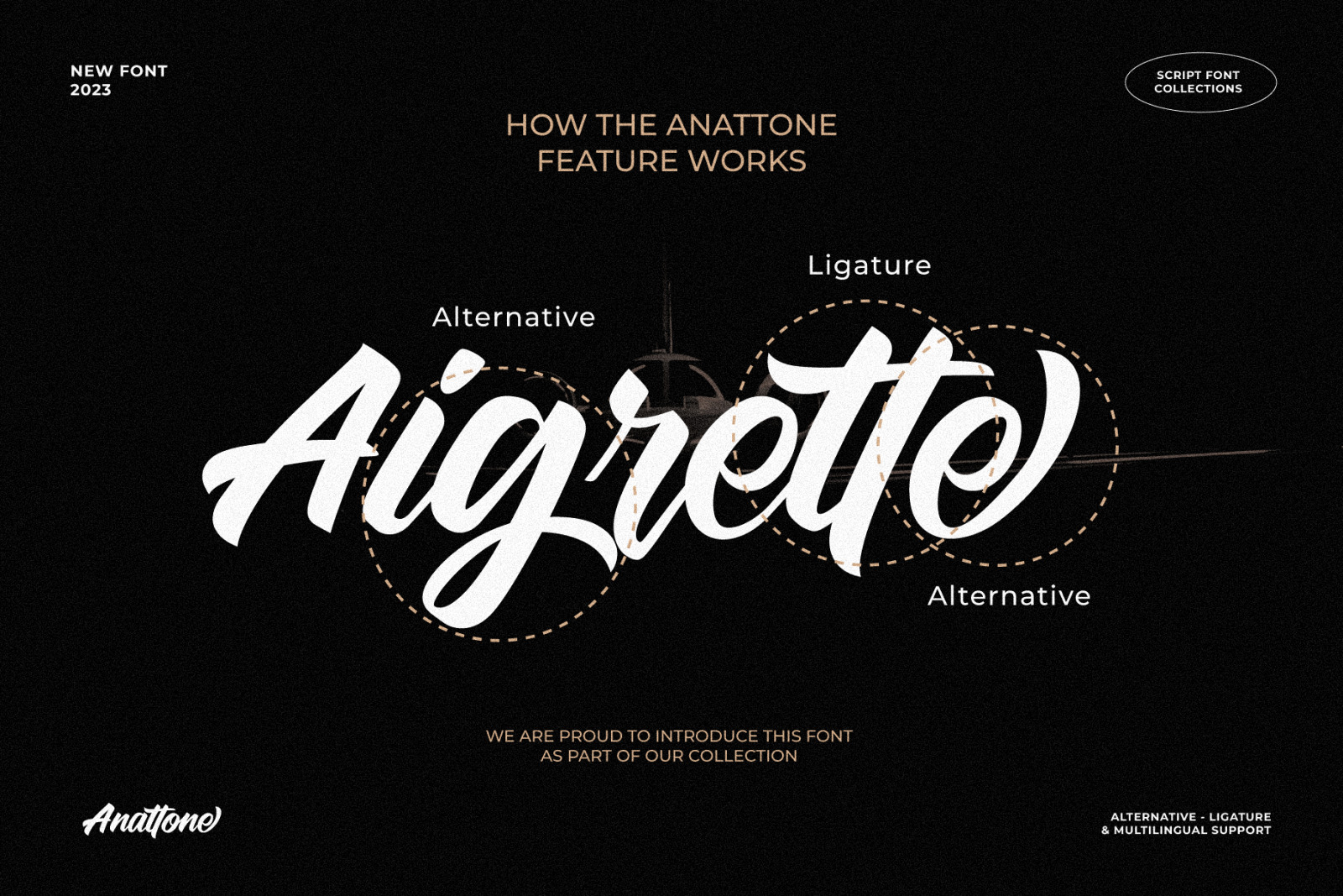 Anattone - Modern Script Font Anattone - Modern Script Font
