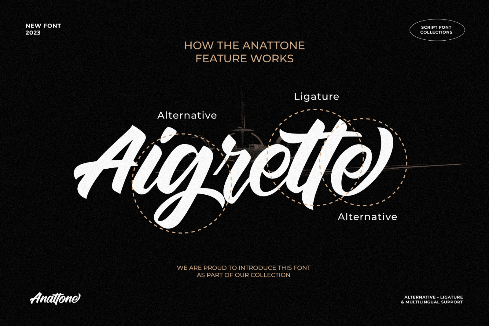 Anattone - Modern Script Font