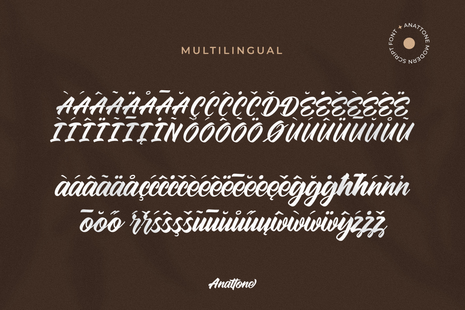 Anattone - Modern Script Font Anattone - Modern Script Font
