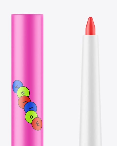 Matte Lip Liner Mockup