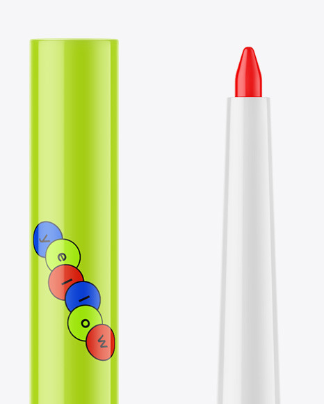 Glossy Lip Liner Mockup