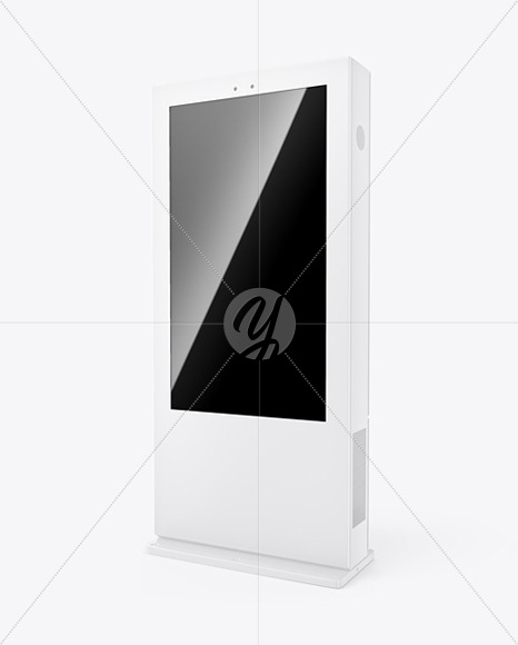 Digital LCD Stand w/ Glossy Screen Mockup