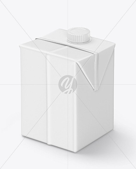 500ml Matte Juice Carton Pack Mockup