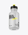 Plastic Bottle w/ Push Pull Cap Mockup