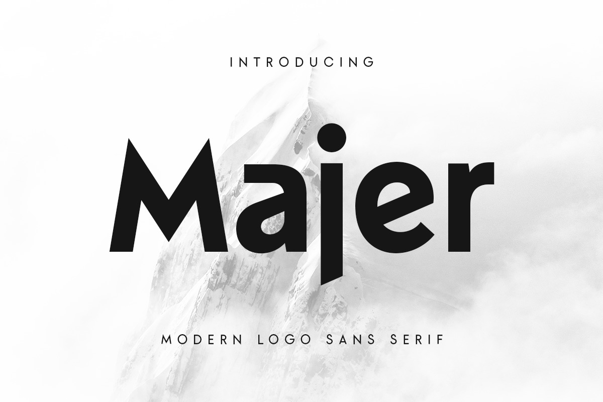 Majer - Modern Logo sans serif Majer - Modern Logo sans serif