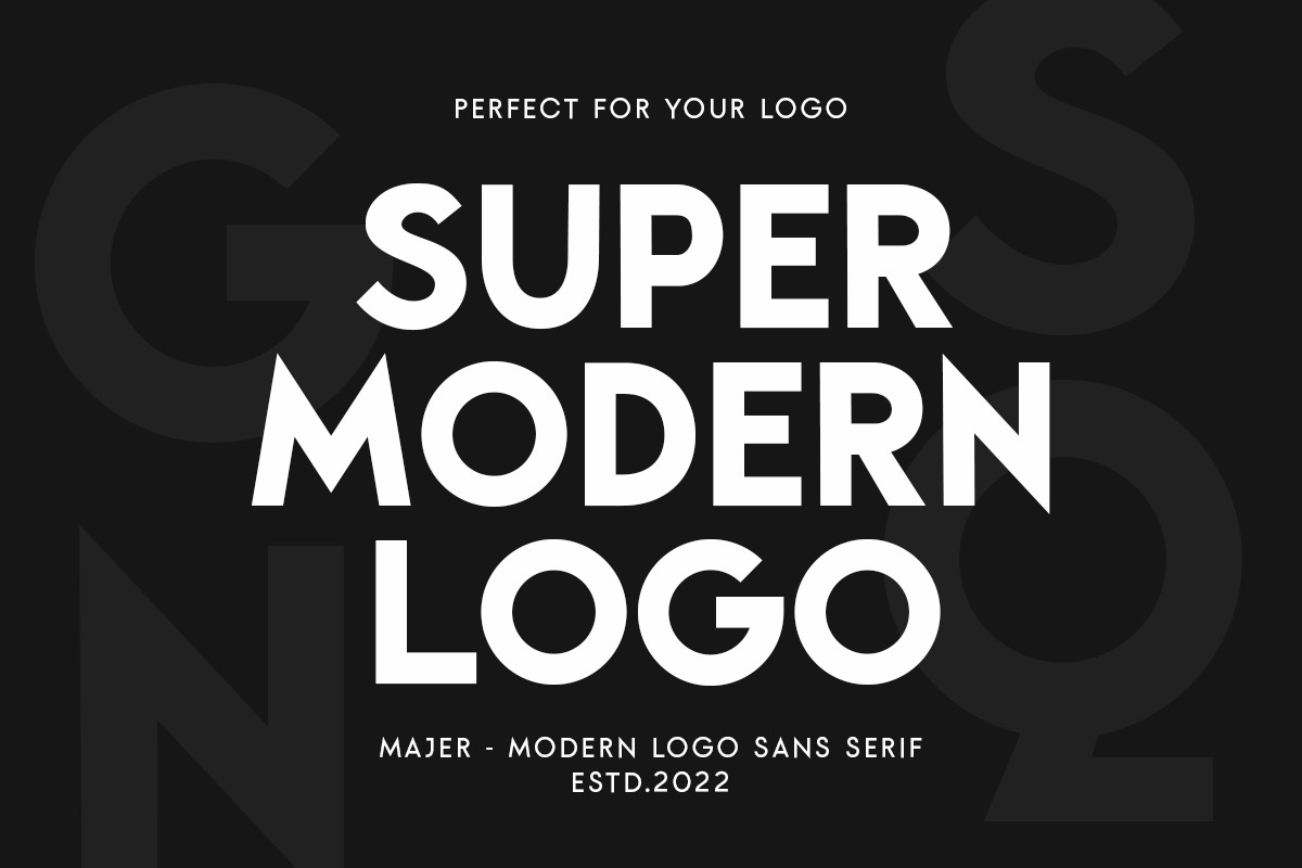 Majer - Modern Logo sans serif Majer - Modern Logo sans serif