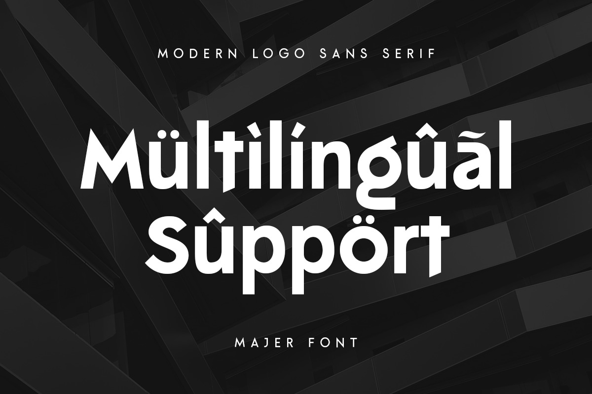 Majer - Modern Logo sans serif Majer - Modern Logo sans serif
