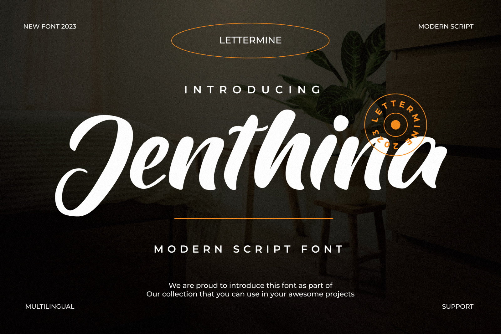 Jenthina - Handwritted Font