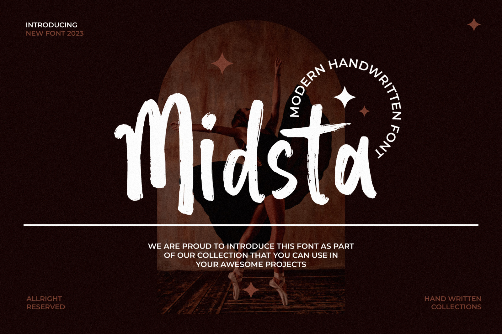 Midsta - Handwritten Brush Font