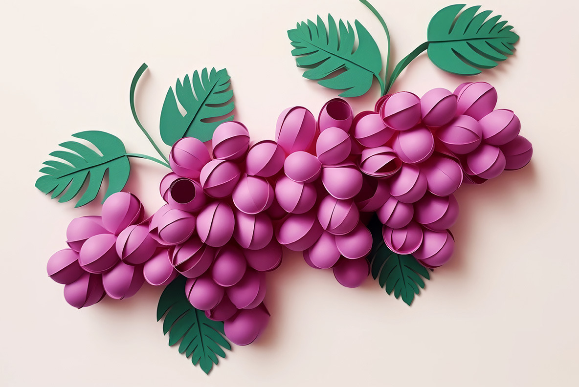 Fruits paper art Fruits paper art