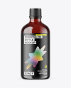 Dark Amber Glass Essential Oil Bottle Mockup