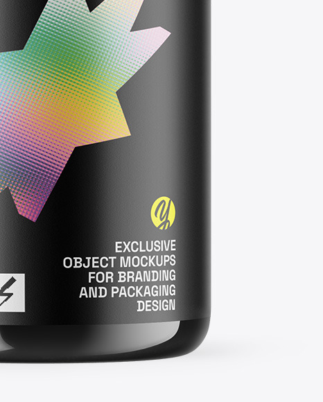 Dark Amber Glass Essential Oil Bottle Mockup