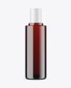 Dark Amber Glass Cosmetic Bottle Mockup Dark Amber Glass Cosmetic Bottle Mockup