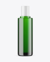 Green Glass Cosmetic Bottle Mockup