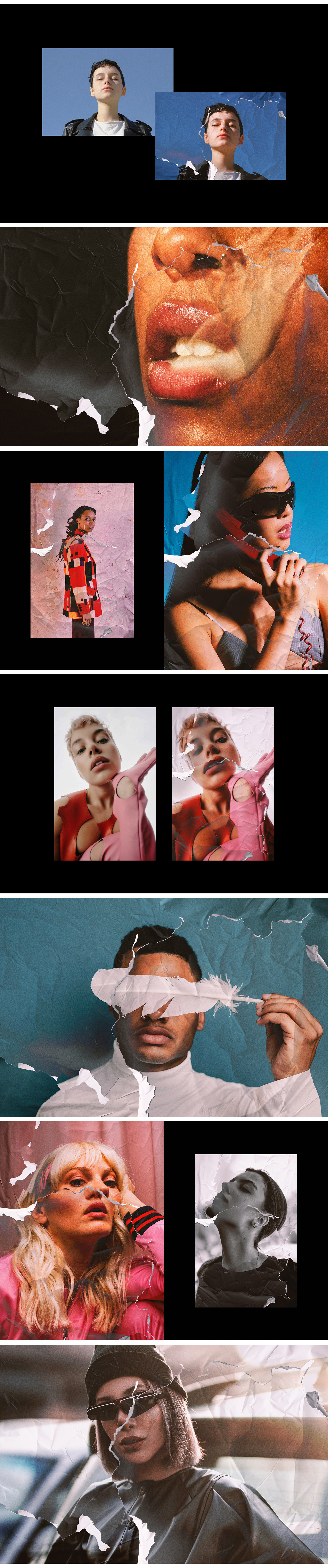 Torn Magazine Photo Effect Torn Magazine Photo Effect