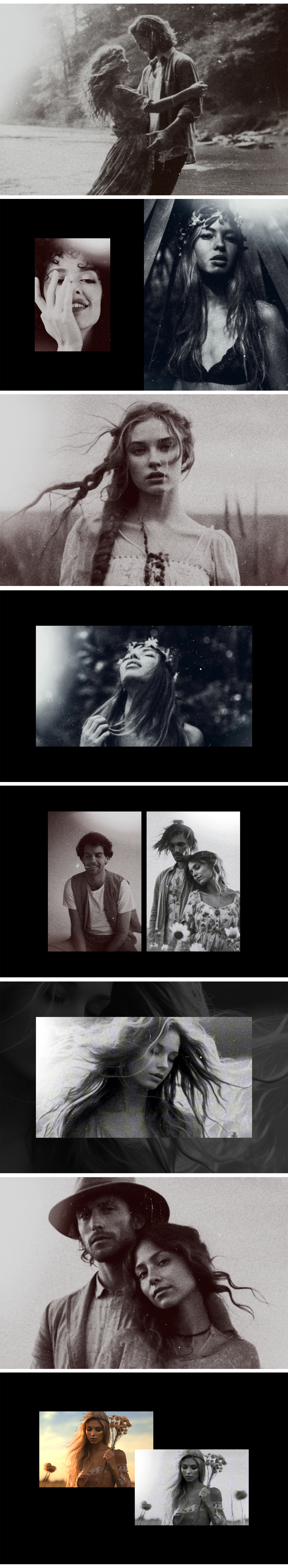 Vintage Halftone Photo Effect Vintage Halftone Photo Effect