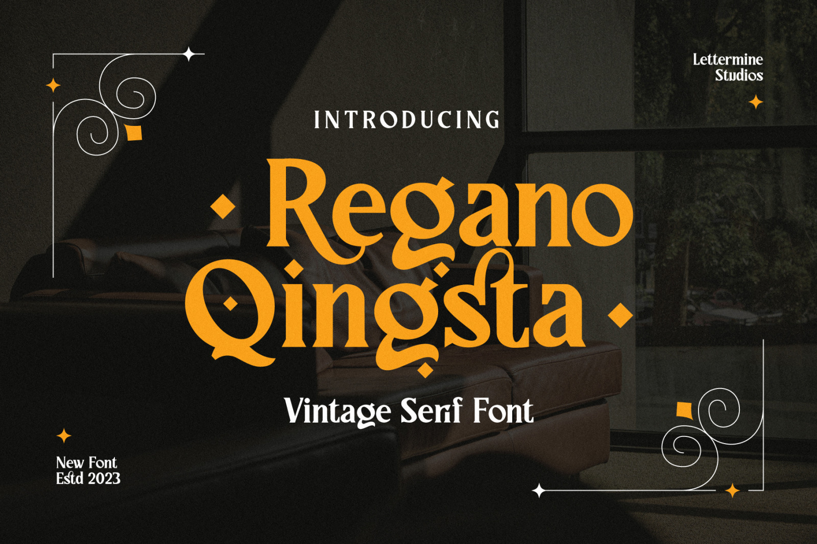Regano Qingsta - Vintage Serif Font Regano Qingsta - Vintage Serif Font