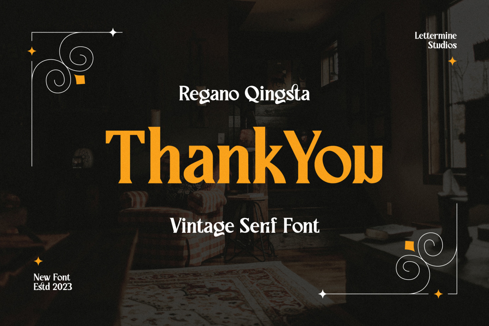 Regano Qingsta - Vintage Serif Font Regano Qingsta - Vintage Serif Font