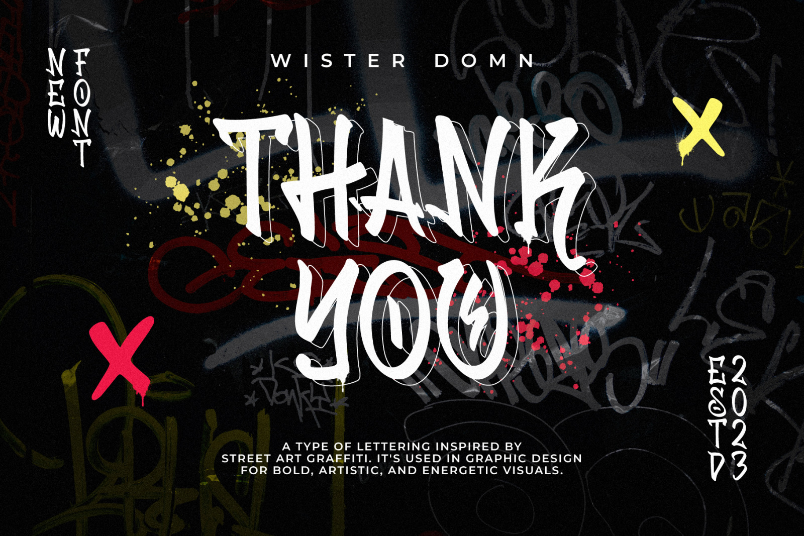 Wister Domn Graffiti Font Wister Domn Graffiti Font
