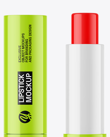 Glossy Lipstick Mockup