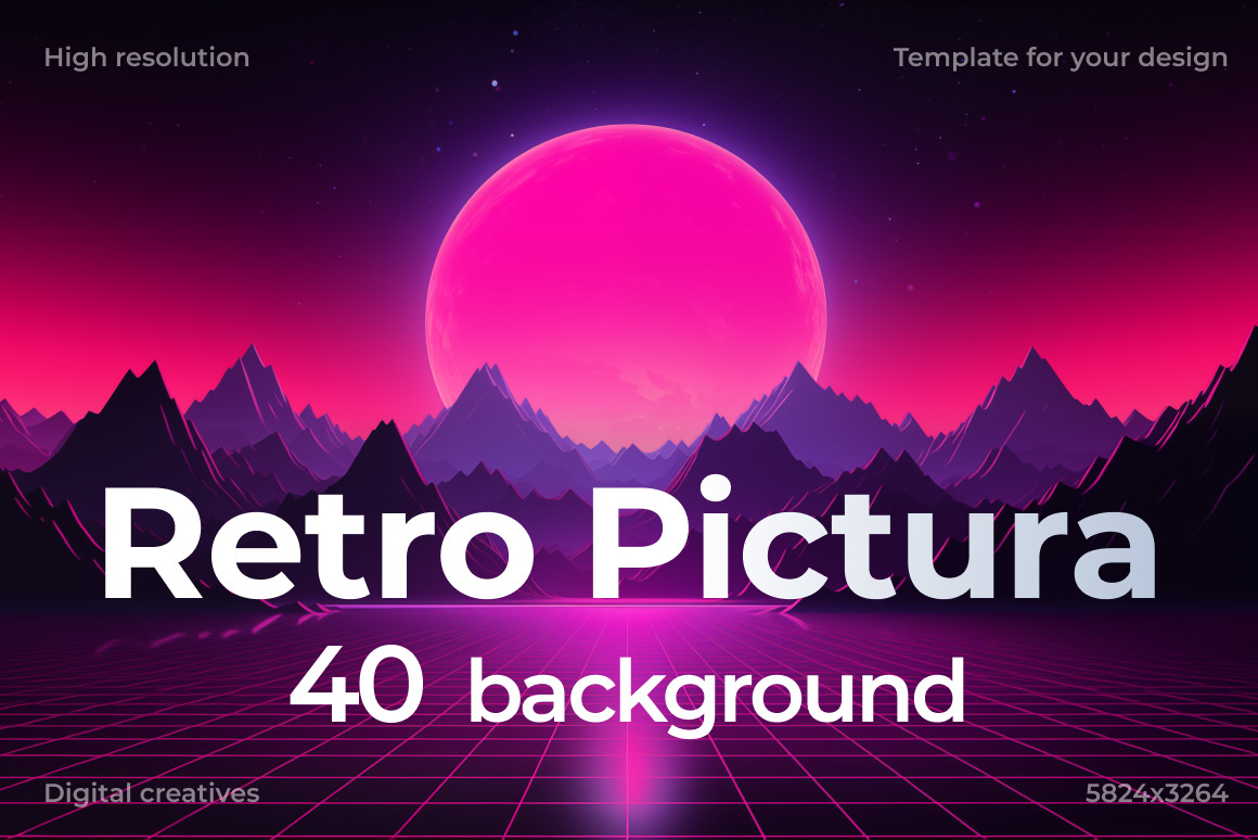 Retro Pictura ❊ Background Set