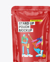 Glossy Stand-Up Pouch Mockup