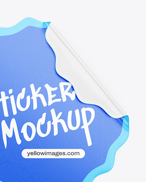 Texturated Sticker Mockup