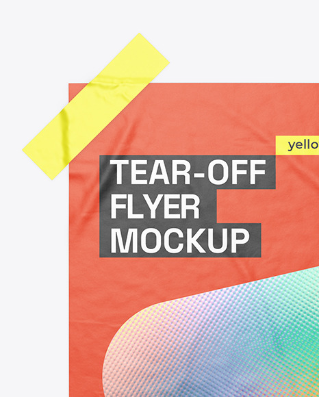 Tear-Off Flyer Mockup