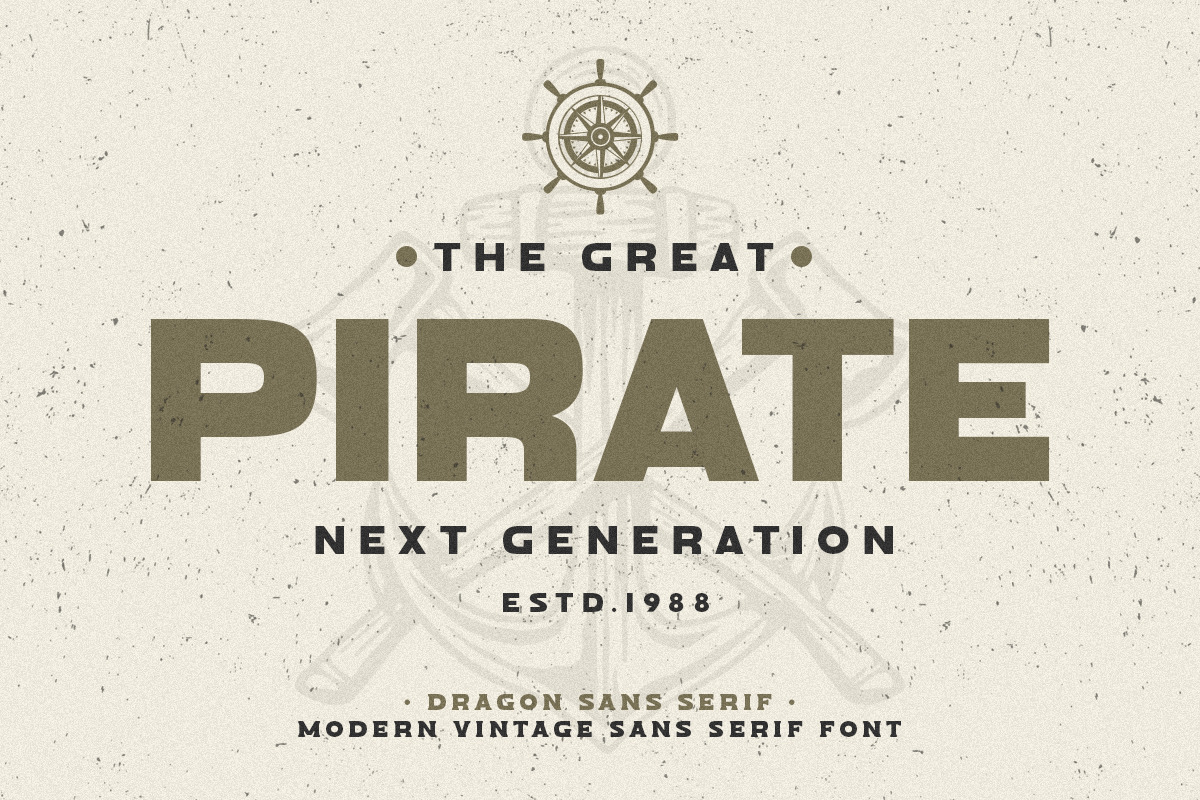 Dragon Sans Serif - Modern Vintage Sans Serif Font Dragon Sans Serif - Modern Vintage Sans Serif Font