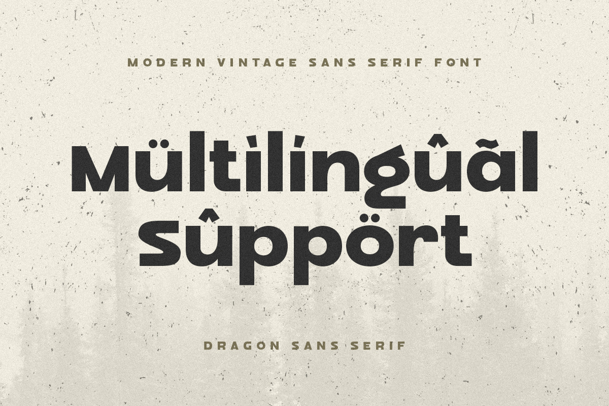 Dragon Sans Serif - Modern Vintage Sans Serif Font