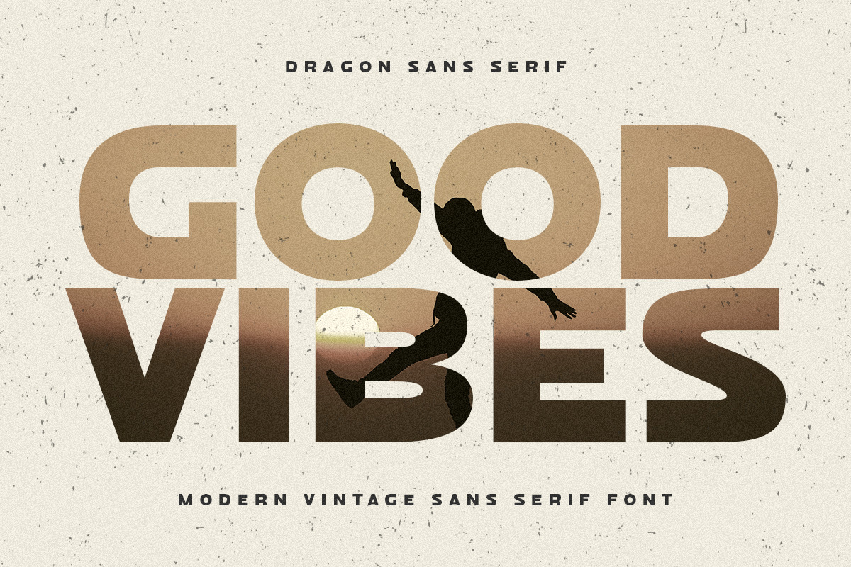 Dragon Sans Serif - Modern Vintage Sans Serif Font