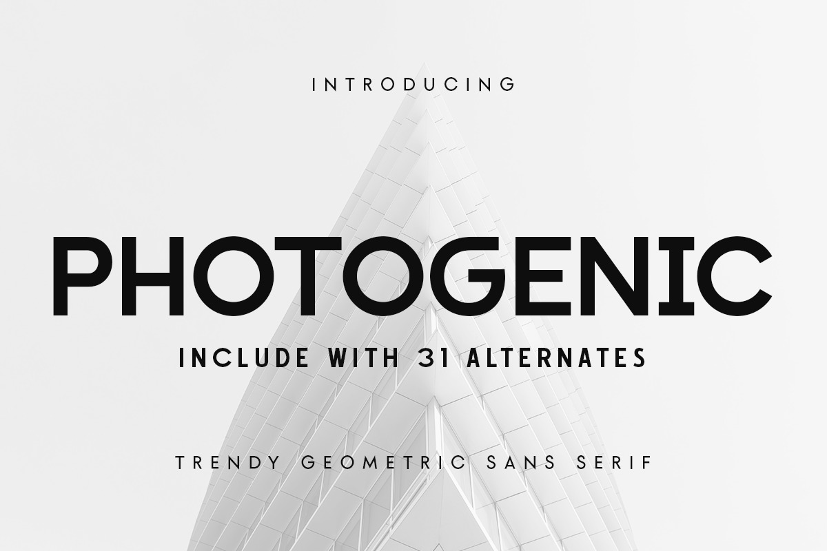 Photogenic - Trendy Geometric Sans Serif