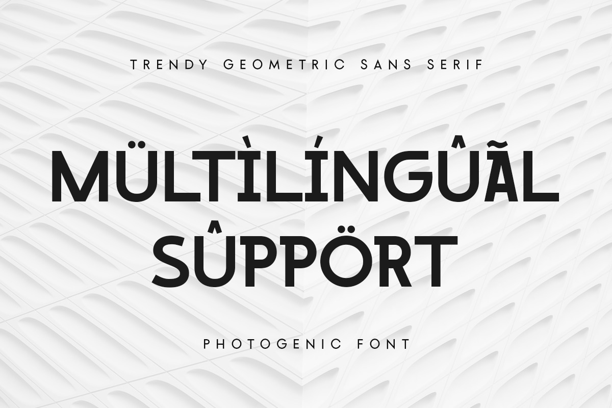 Photogenic - Trendy Geometric Sans Serif