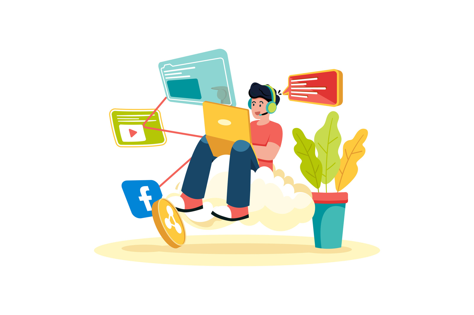 M743_Digital Marketing Illustration Pack M743_Digital Marketing Illustration Pack