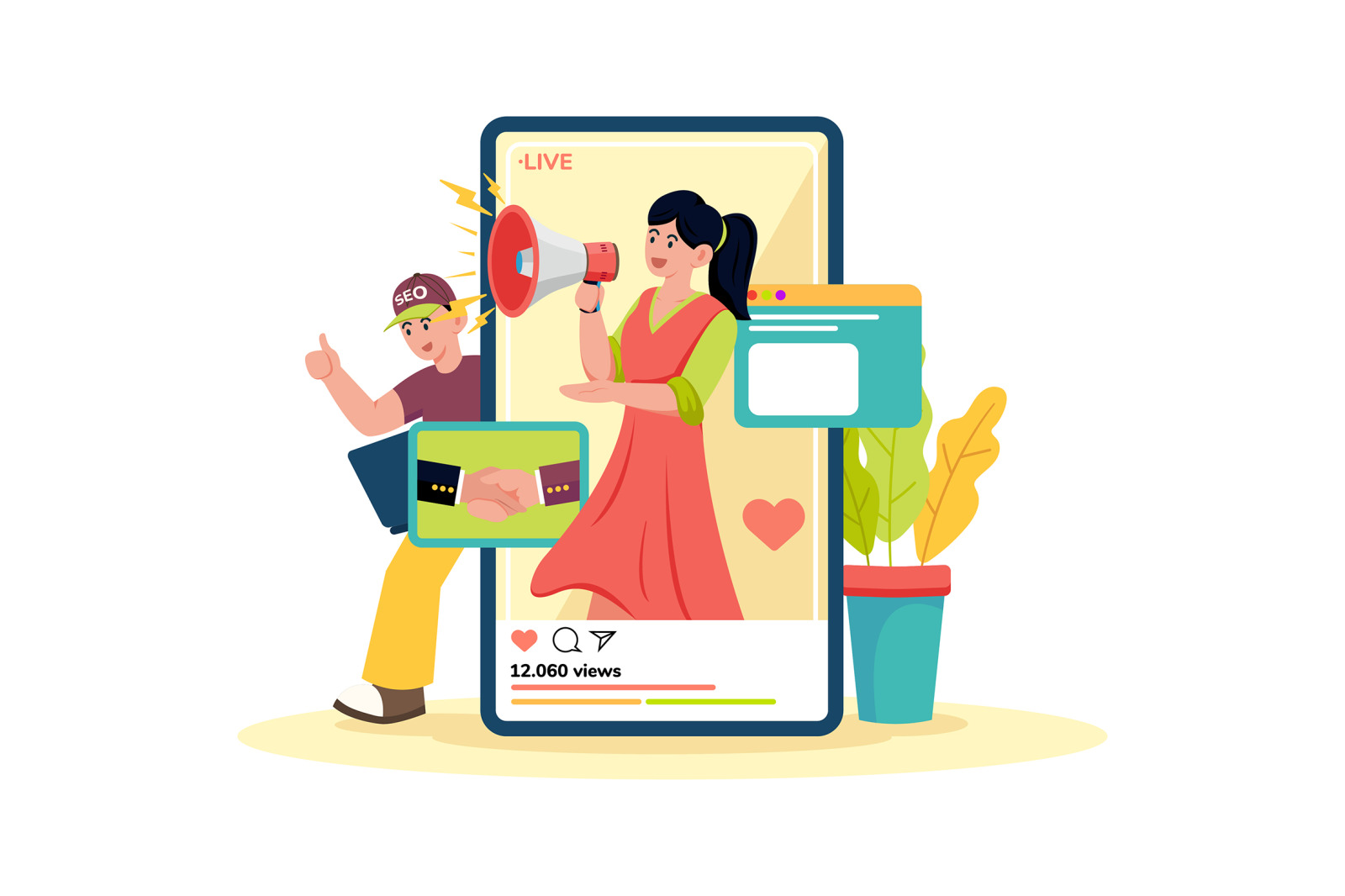 M743_Digital Marketing Illustration Pack M743_Digital Marketing Illustration Pack