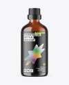 Amber Glass Essential Oil Bottle Mockup