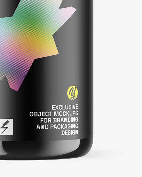 Amber Glass Essential Oil Bottle Mockup