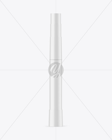 Glossy Mascara Tube Mockup