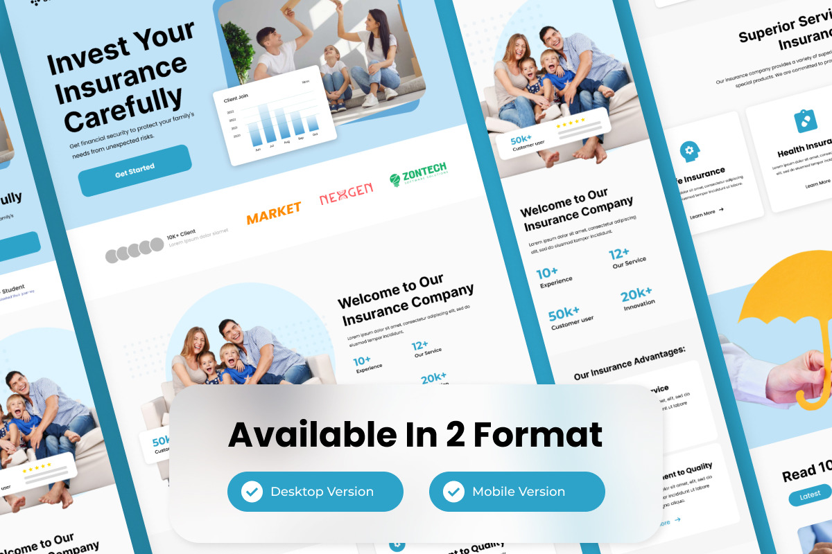 SentraCo - Insurance Agency Landing Page